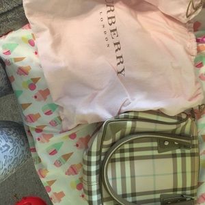 Burberry pink nova check tote